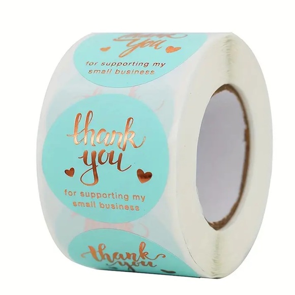 500pcs/Roll~ Thank You Stickers - Picture 2 of 7